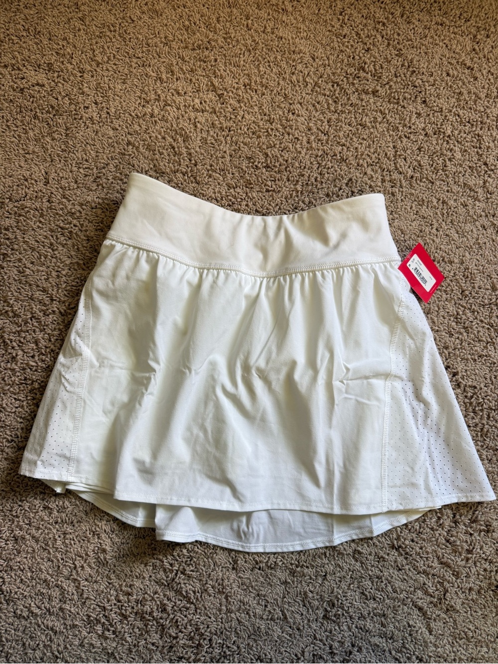 SPANX White Circle Skirt with Built-In Shorts